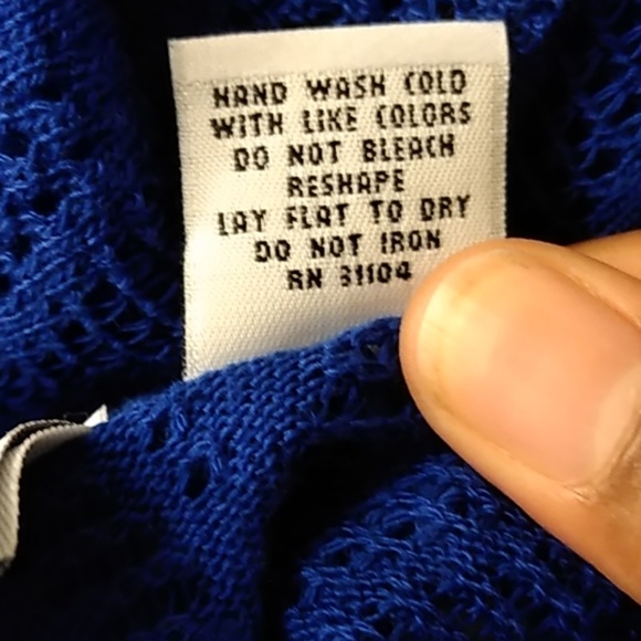 Kim Rogers Royal Blue Cropped Shrug - Picture 4 of 5